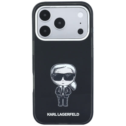 MagSafe Case for Apple iPhone 18 Pro Max / 17 Pro Max, Karl Lagerfeld, HC IML Ikonik Sketch Print, Black