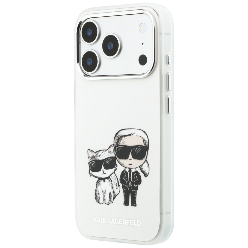 MagSafe Case for Apple iPhone 18 Pro Max / 17 Pro Max, Karl Lagerfeld, IML KC Bodies Sketch Print, Beige