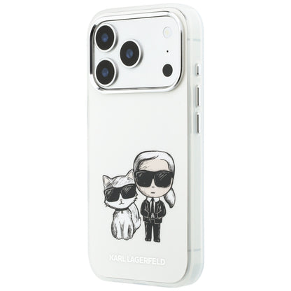MagSafe Case for Apple iPhone 18 Pro Max / 17 Pro Max, Karl Lagerfeld, IML KC Bodies Sketch Print, Beige