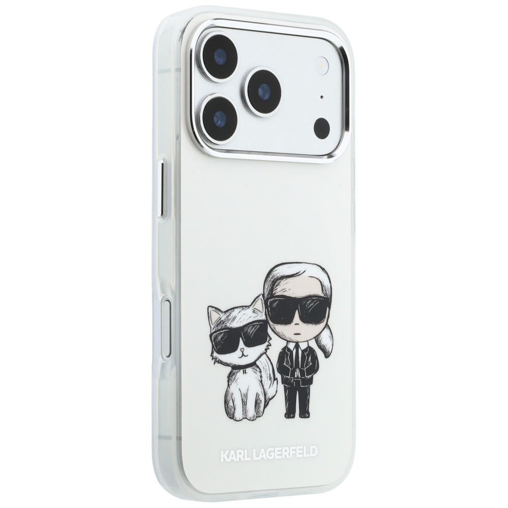 MagSafe Case for Apple iPhone 18 Pro Max / 17 Pro Max, Karl Lagerfeld, IML KC Bodies Sketch Print, Beige