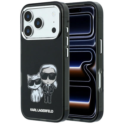 MagSafe Case for Apple iPhone 18 Pro Max / 17 Pro Max, Karl Lagerfeld, IML KC Bodies Sketch Print, Black