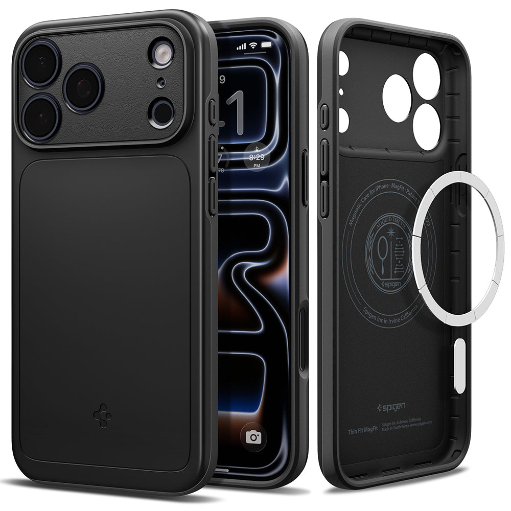 MagSafe Case for Apple iPhone 18 Pro Max / 17 Pro Max, Spigen, Thin Fit, Black ACS12105