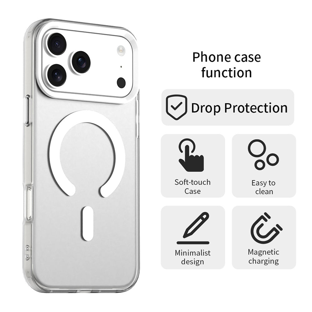 MagSafe Case for Apple iPhone 18 Pro Max / 17 Pro Max, Techsuit, CandyCase, White