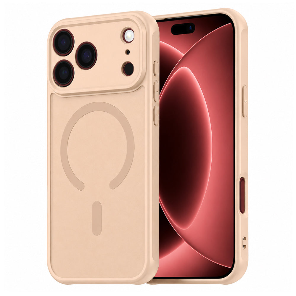 MagSafe Case for Apple iPhone 18 Pro Max / 17 Pro Max, Techsuit, HaloFrost II, Gold
