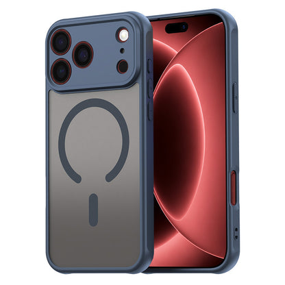 MagSafe Case for Apple iPhone 18 Pro Max / 17 Pro Max, Techsuit, HaloFrost II, Navy Blue