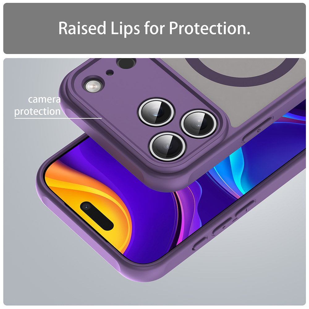 MagSafe Case for Apple iPhone 18 Pro Max / 17 Pro Max, Techsuit, HaloFrost II, Purple