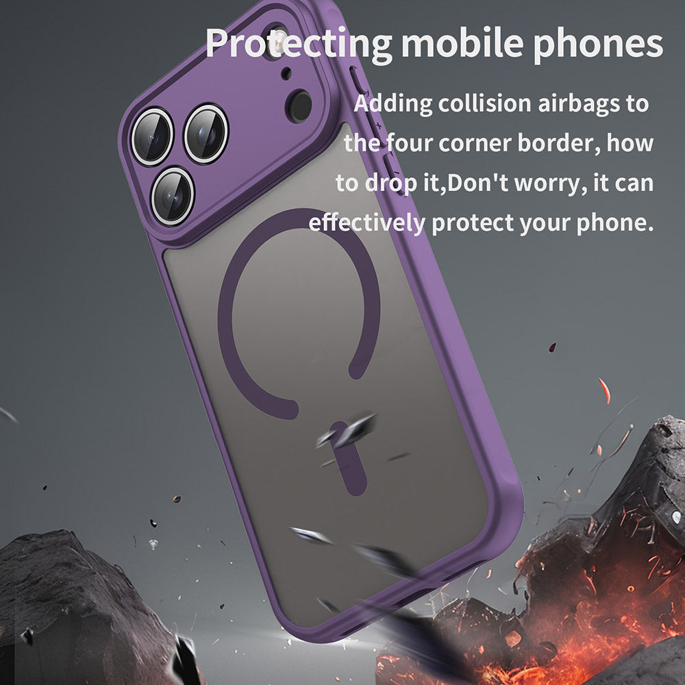 MagSafe Case for Apple iPhone 18 Pro Max / 17 Pro Max, Techsuit, HaloFrost II, Purple