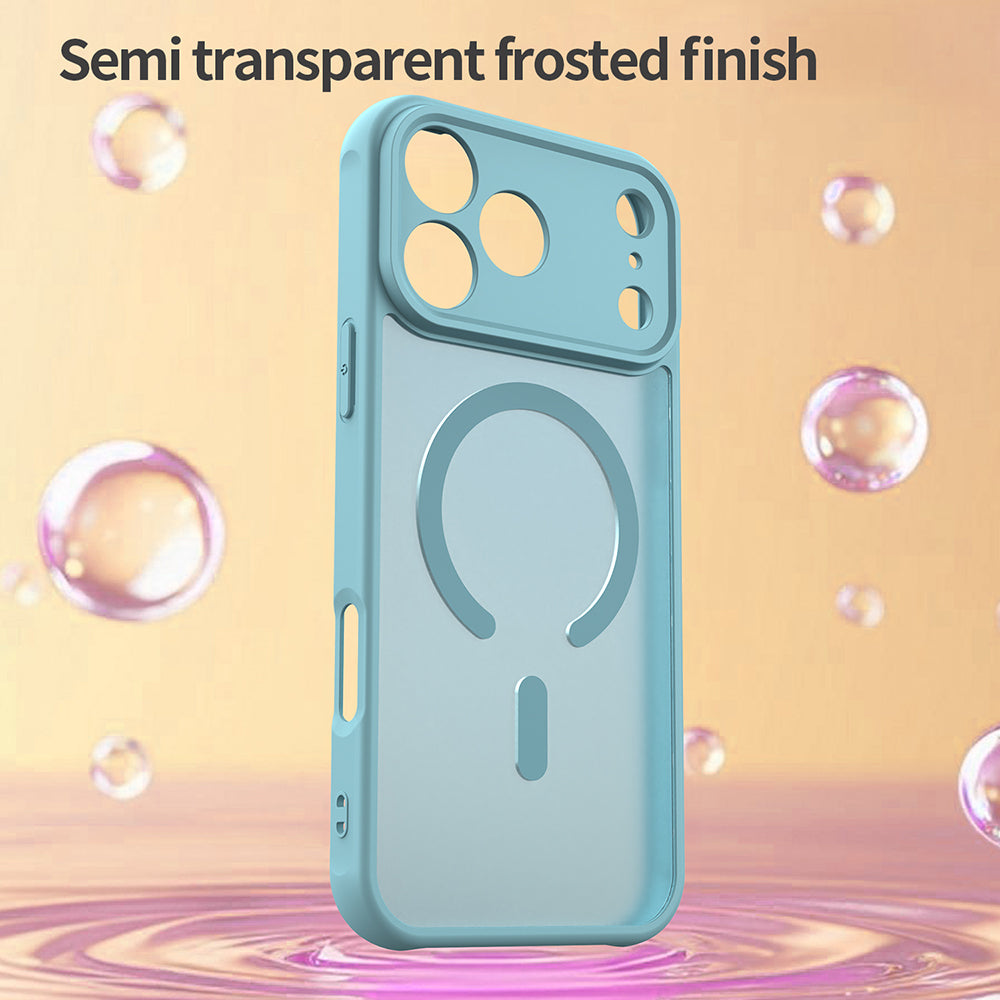 MagSafe Case for Apple iPhone 18 Pro Max / 17 Pro Max, Techsuit, HaloFrost II, Light Green
