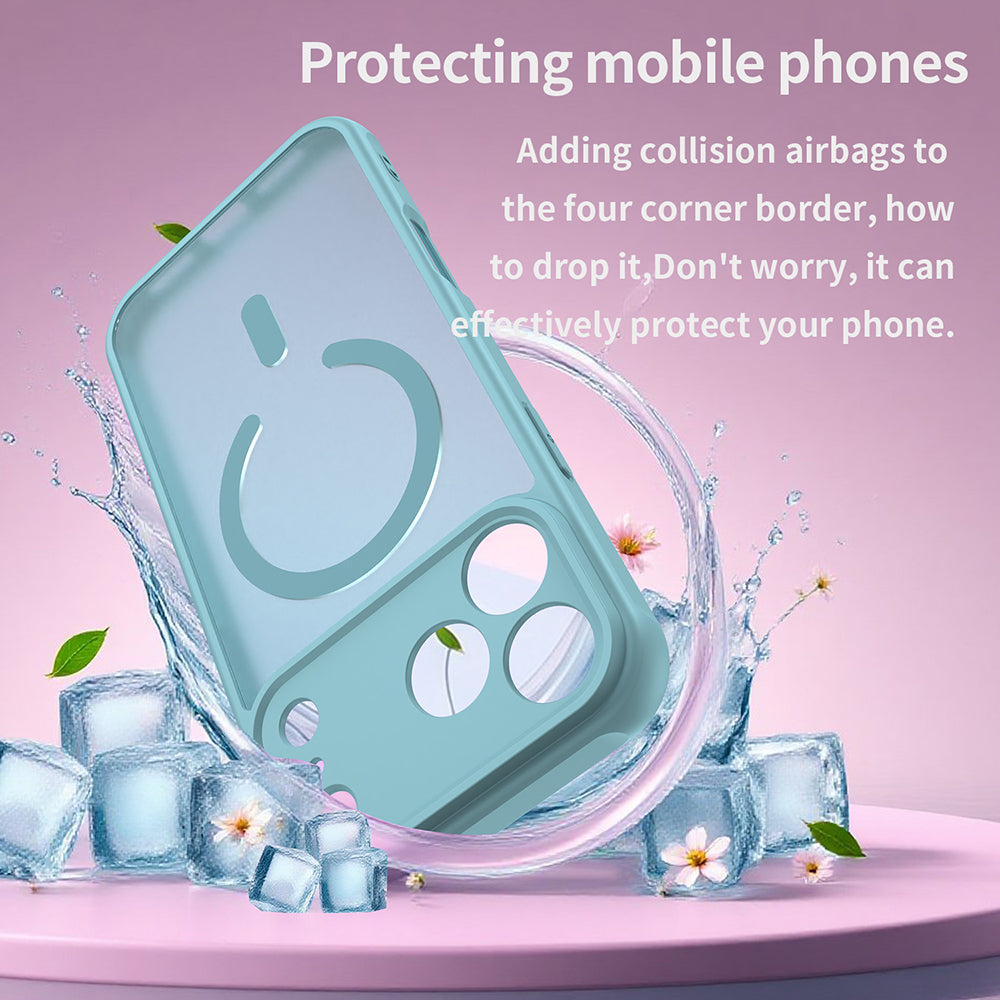 MagSafe Case for Apple iPhone 18 Pro Max / 17 Pro Max, Techsuit, HaloFrost II, Light Green