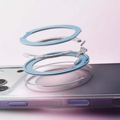 MagSafe Case for Apple iPhone 18 Pro Max / 17 Pro Max, Torras, Ostand O3 Air Gradient, Purple Orange