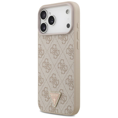 MagSafe Case for Apple iPhone 18 Pro Max, Guess, 4G Triangle Strass, Pink