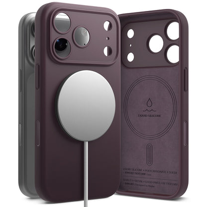 MagSafe Case for Apple iPhone 18 Pro Max, Ringke, Silicone, Dark Burgundy