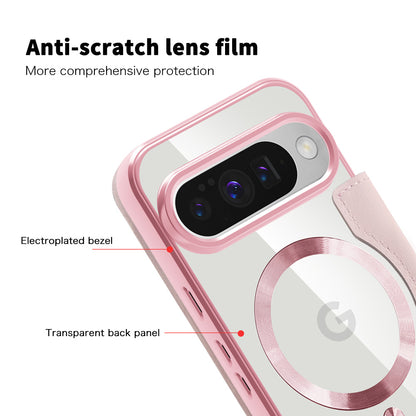 MagSafe Case for Google Pixel 10 Pro XL, Techsuit, SmartMag Book, Pink