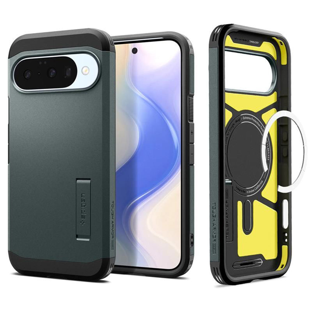 MagSafe Case for Google Pixel 10 Pro / 10, Spigen, Tough Armor, Green ACS09707