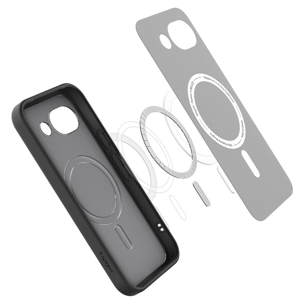 MagSafe Case for Google Pixel 10a, Spigen, Ultra Hybrid, Satin Black ACS11278