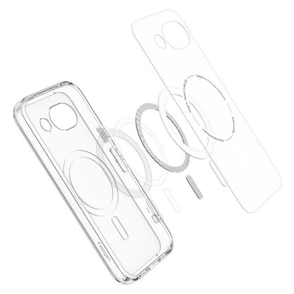 MagSafe Case for Google Pixel 10a, Spigen, Ultra Hybrid, Transparent Gray ACS11277