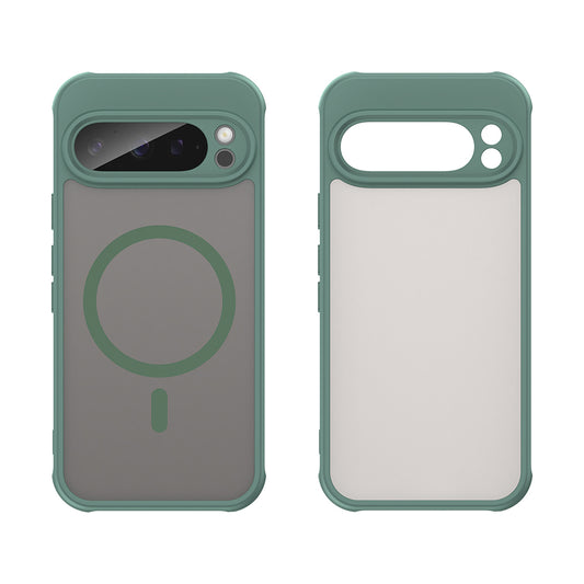 MagSafe Case for Google Pixel 9 Pro, Techsuit, HaloFrost II, Green