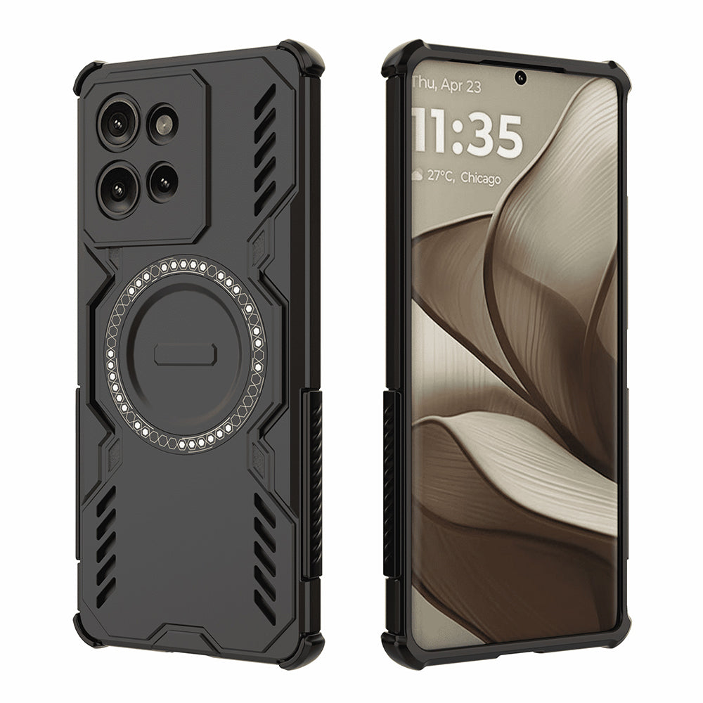 MagSafe Case for Motorola Edge 50, Techsuit, ArmorMag, Black