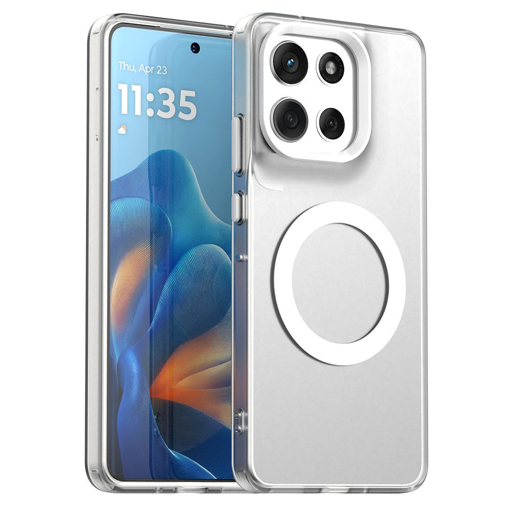 MagSafe Case for Motorola Moto G86, Techsuit, CandyCase, White