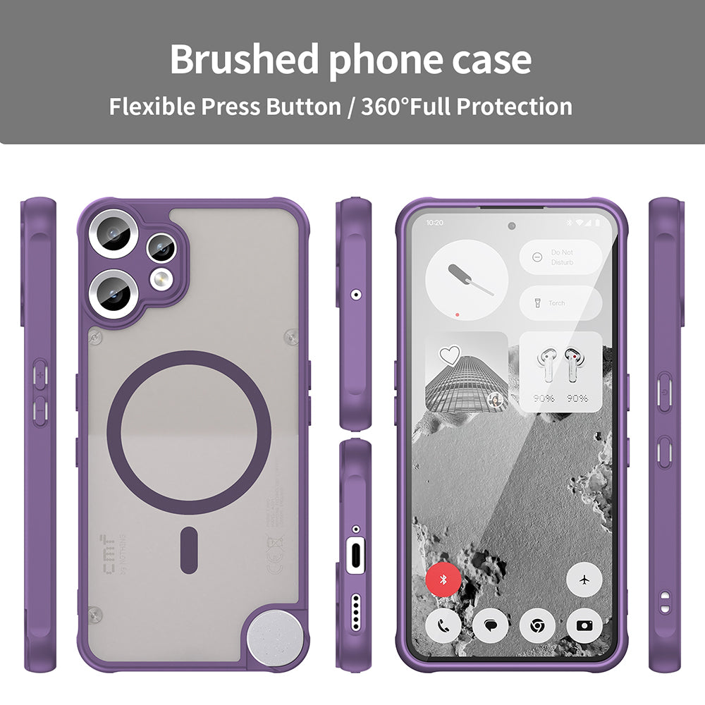 MagSafe Case for Nothing CMF Phone 2 Pro, Techsuit, HaloFrost II, Purple
