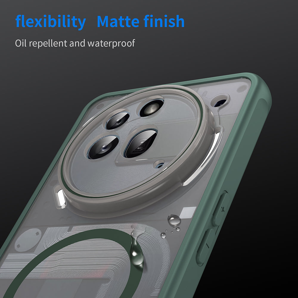 MagSafe Case for Nothing Phone (3a) Pro, Techsuit, HaloFrost II, Green