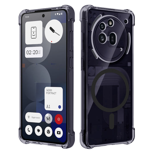 MagSafe Case for Nothing Phone (3a) Pro, Techsuit, Shockproof Clear, Smoke