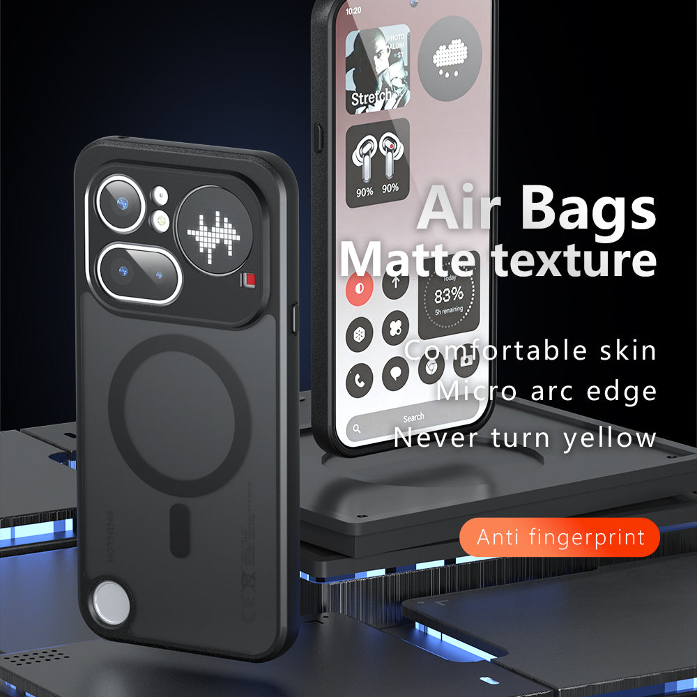MagSafe Case for Nothing Phone (4b), Techsuit, PureFrost, Satin Black