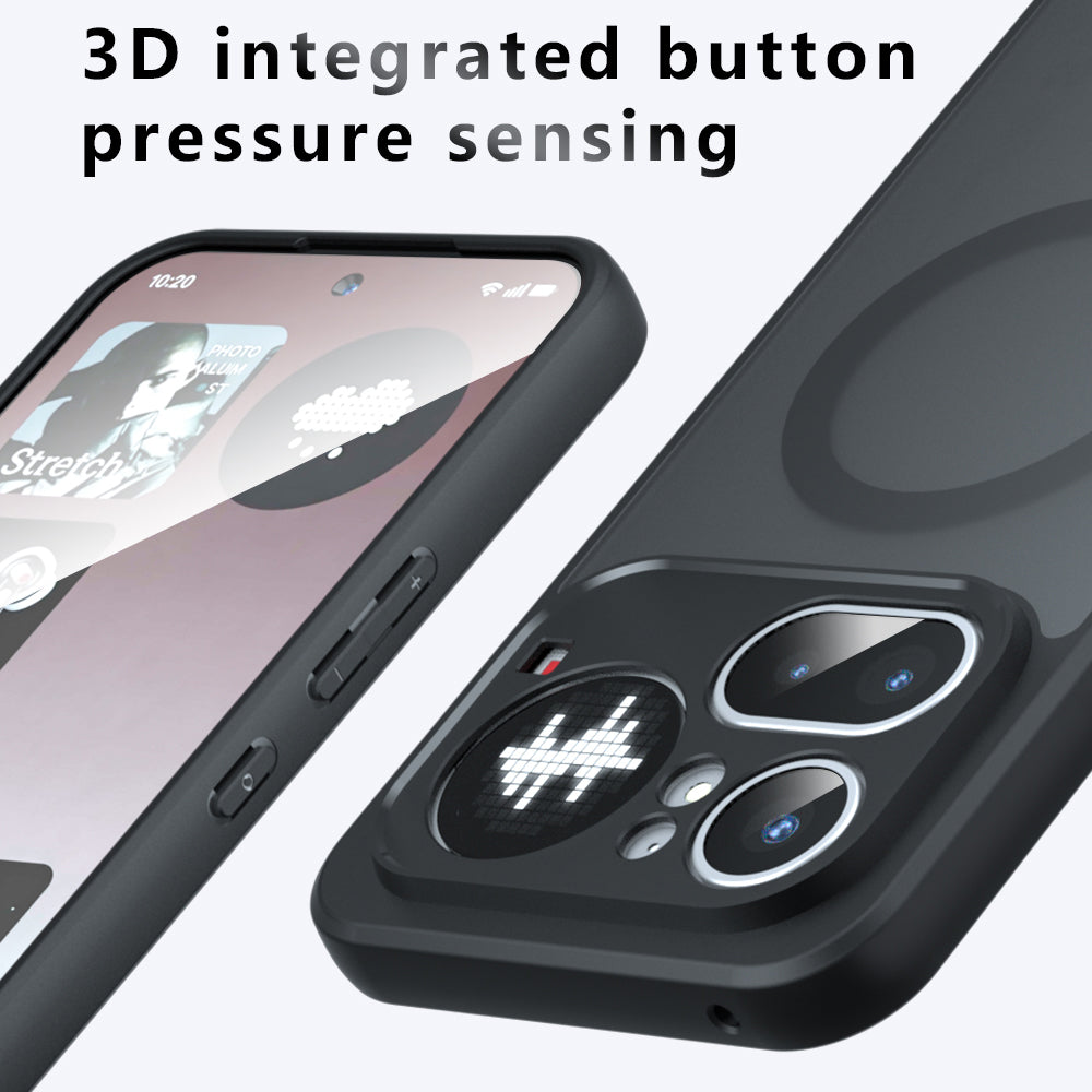 MagSafe Case for Nothing Phone (4b), Techsuit, PureFrost, Satin Black