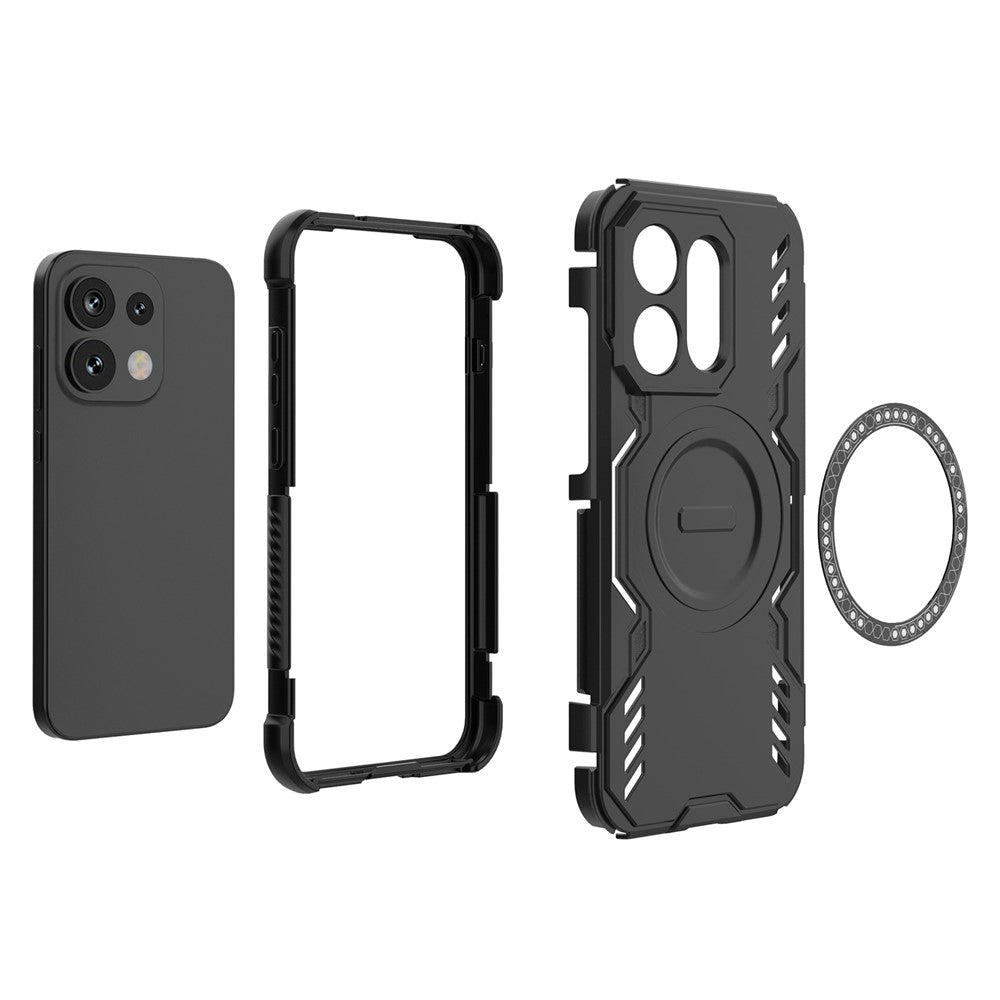 MagSafe Case for Oppo Reno16 / Reno16 Pro, Techsuit, ArmorMag, Black