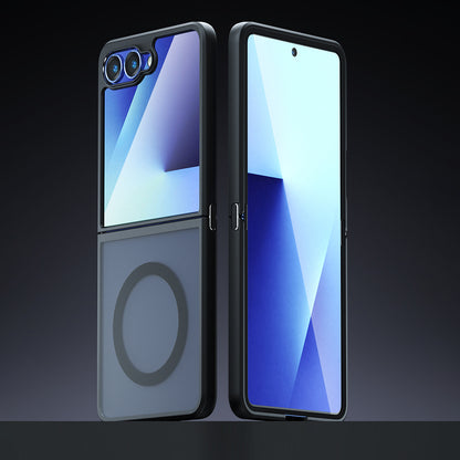 MagSafe Case for Samsung Galaxy Z Flip7 F766, Techsuit, PureFrost, Black