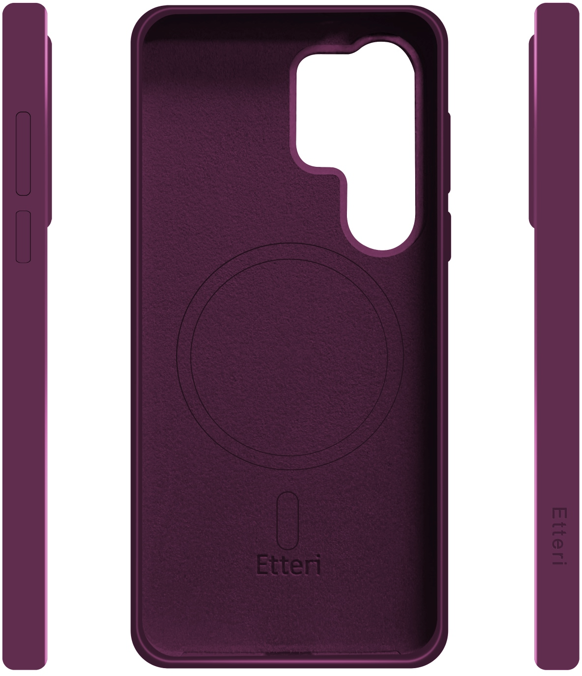 MagSafe Case for Samsung Galaxy S26 Ultra S948, Etteri, Silicone Mag, Burgundy