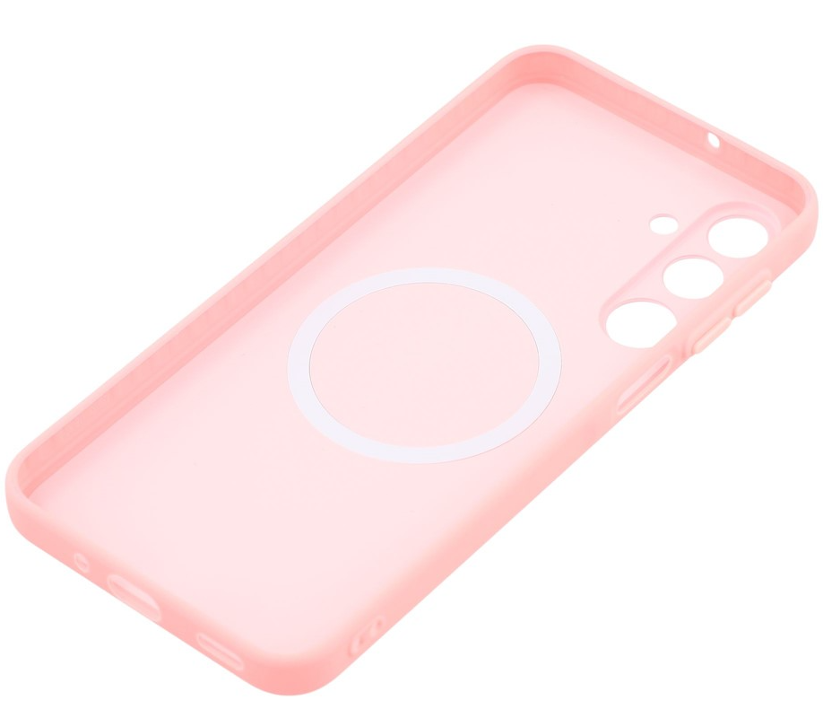 MagSafe Case for Samsung Galaxy S25 Ultra S938, OEM, Cartoon Astronaut, Pink