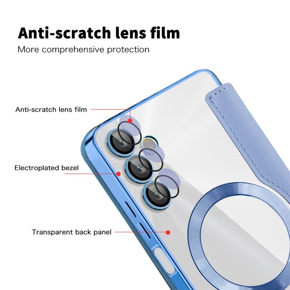 MagSafe Case for Samsung Galaxy A05s A057, Techsuit, SmartMag Book, Blue