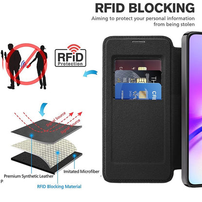 MagSafe Case for Samsung Galaxy A05s A057, Techsuit, SmartMag Book, Black