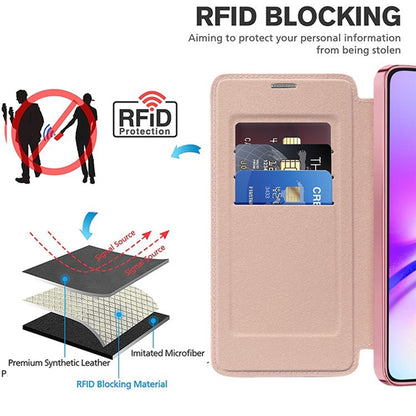 MagSafe Case for Samsung Galaxy A05s A057, Techsuit, SmartMag Book, Pink