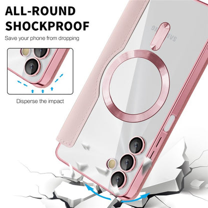 MagSafe Case for Samsung Galaxy A05s A057, Techsuit, SmartMag Book, Pink