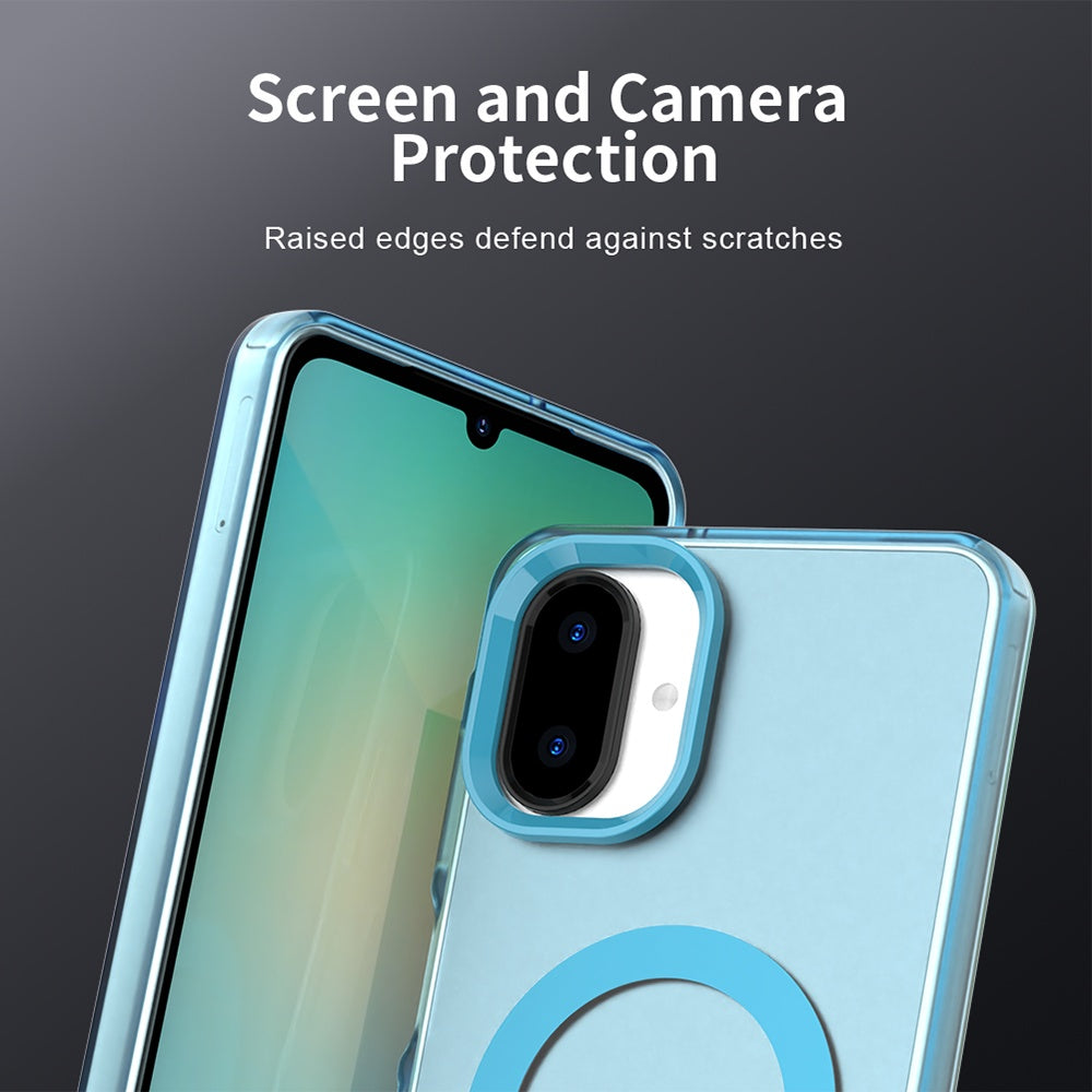 MagSafe Case for Samsung Galaxy A07 4G A075, Techsuit, CandyCase, Blue