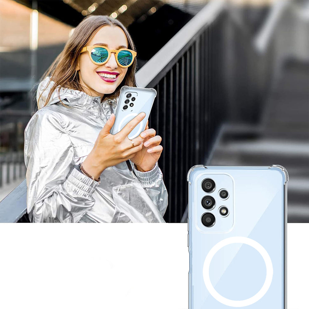 MagSafe Case for Samsung Galaxy A15 5G A156 / A15 A155, Techsuit, Shockproof, Transparent