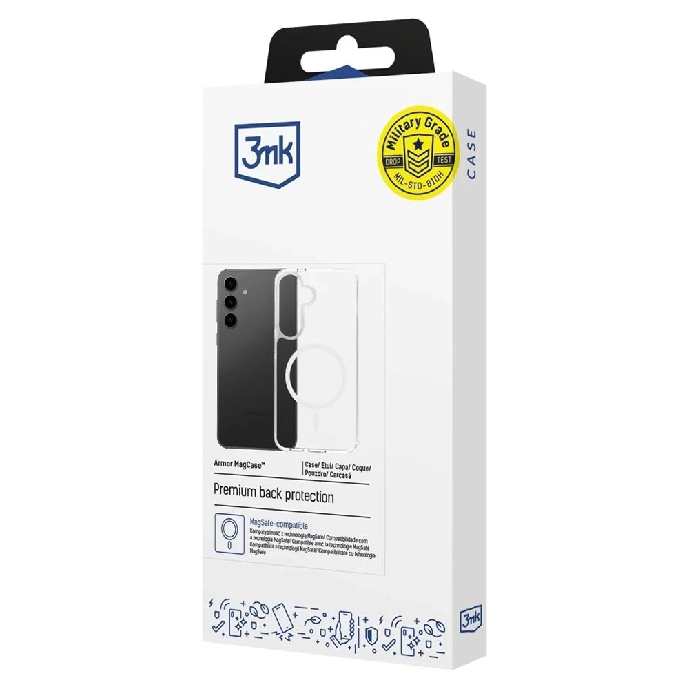 MagSafe Case for Samsung Galaxy A16 5G A166 / A16 4G A165, 3MK, Armor MagCase, Transparent
