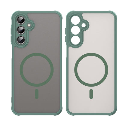 MagSafe Case for Samsung Galaxy A16 5G A166 / A16 4G A165, Techsuit, HaloFrost II, Green