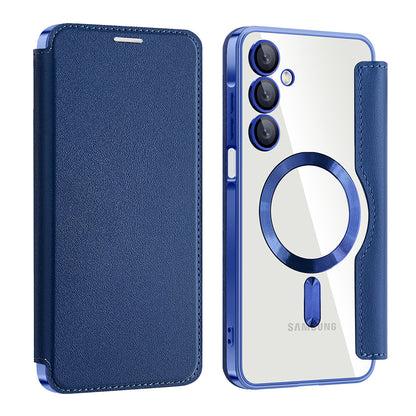 MagSafe Case for Samsung Galaxy A16 5G A166 / A16 4G A165, Techsuit, SmartMag Book, Blue