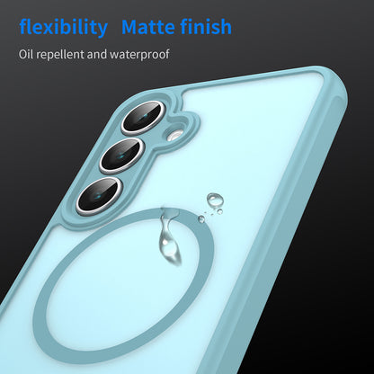 MagSafe Case for Samsung Galaxy A17 5G, Techsuit, HaloFrost II, Light Green