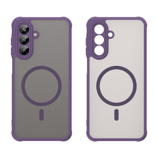 MagSafe Case for Samsung Galaxy A26 A266, Techsuit, HaloFrost II, Purple