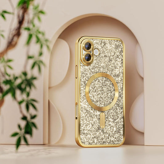 MagSafe Case for Samsung Galaxy A27 5G, Techsuit, Luxury Glitter, Dark Blue