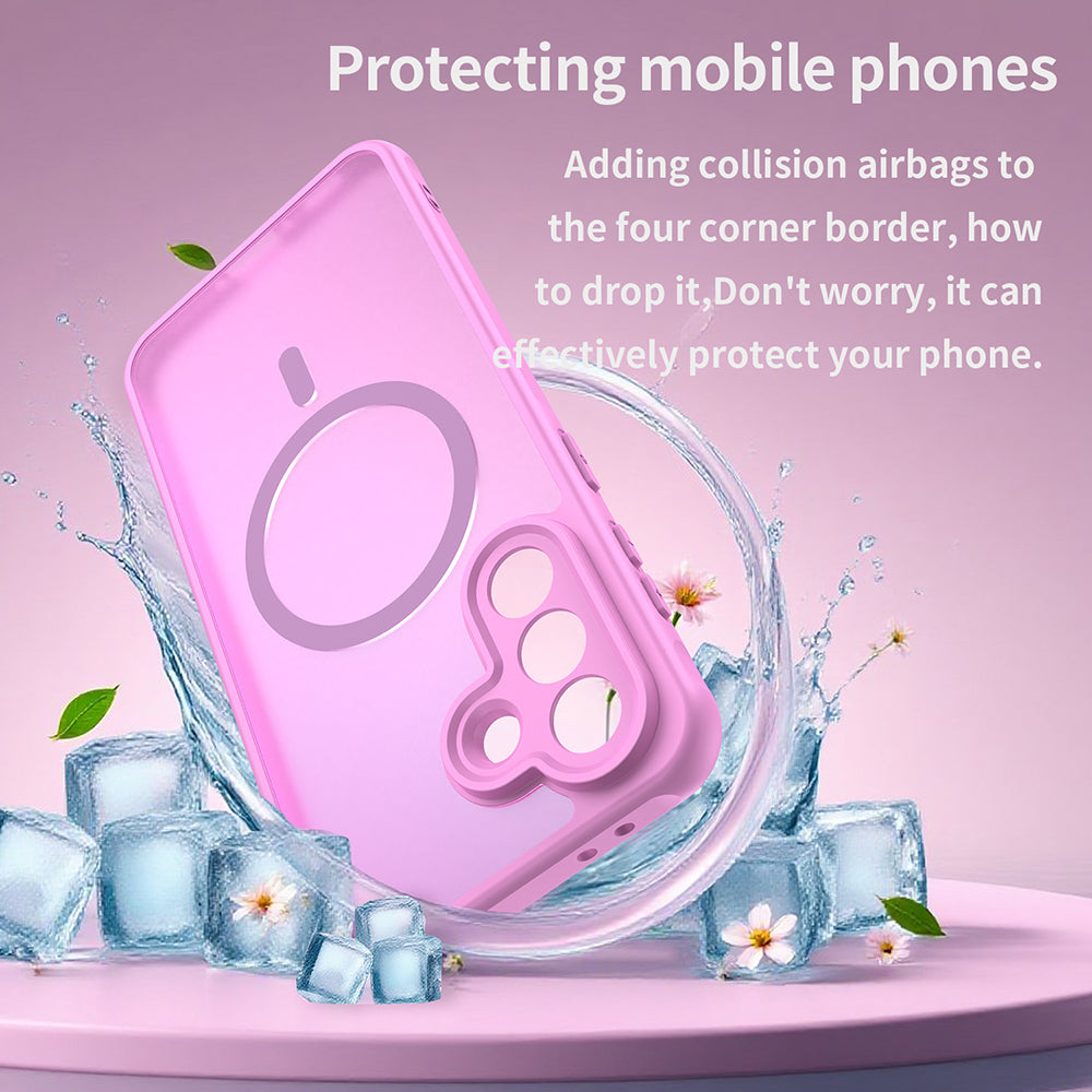 MagSafe Case for Samsung Galaxy A37 5G, Techsuit, HaloFrost II, Pink