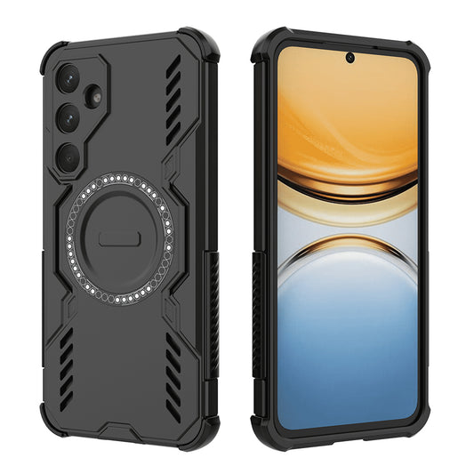 MagSafe Case for Samsung Galaxy A55 5G A556, Techsuit, ArmorMag, Black