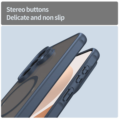 MagSafe Case for Samsung Galaxy A57 5G, Techsuit, HaloFrost II, Navy Blue