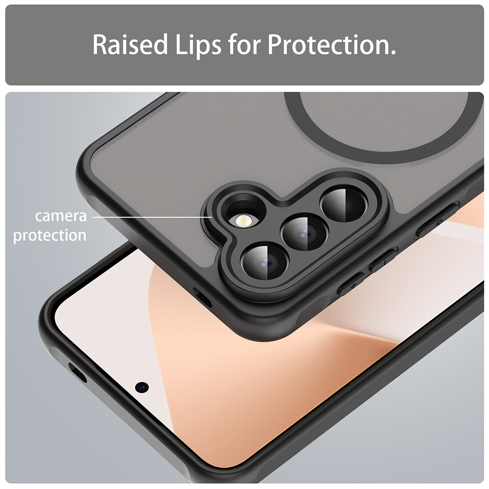 MagSafe Case for Samsung Galaxy A57 5G, Techsuit, HaloFrost II, Black