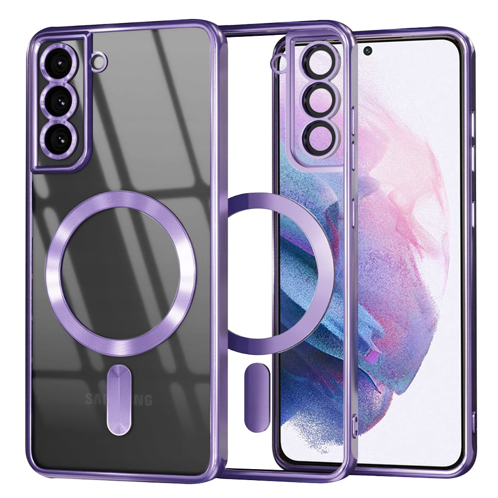 MagSafe Case for Samsung Galaxy S21+ 5G G996, Techsuit, Luxury Crystal, Light Purple