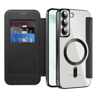 MagSafe Case for Samsung Galaxy S22+ 5G S906, Techsuit, SmartMag Book, Black